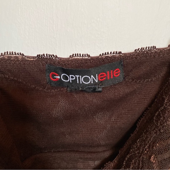 Brown Lace Polka Dot Camisole - Picture 5 of 5